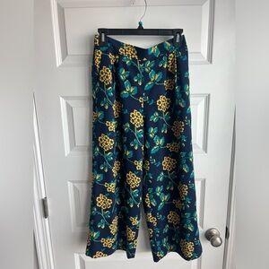 J. Crew Navy Floral Pants